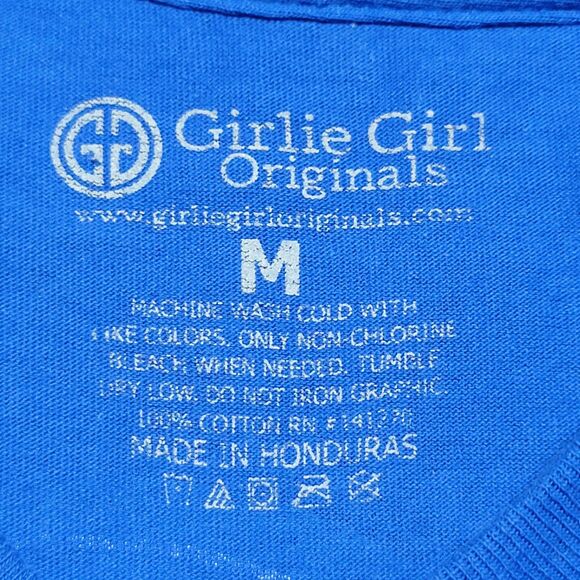 Girlie Girl Originals SS Blue Tee "Into The Wild" - Size Medium - Picture 5 of 5